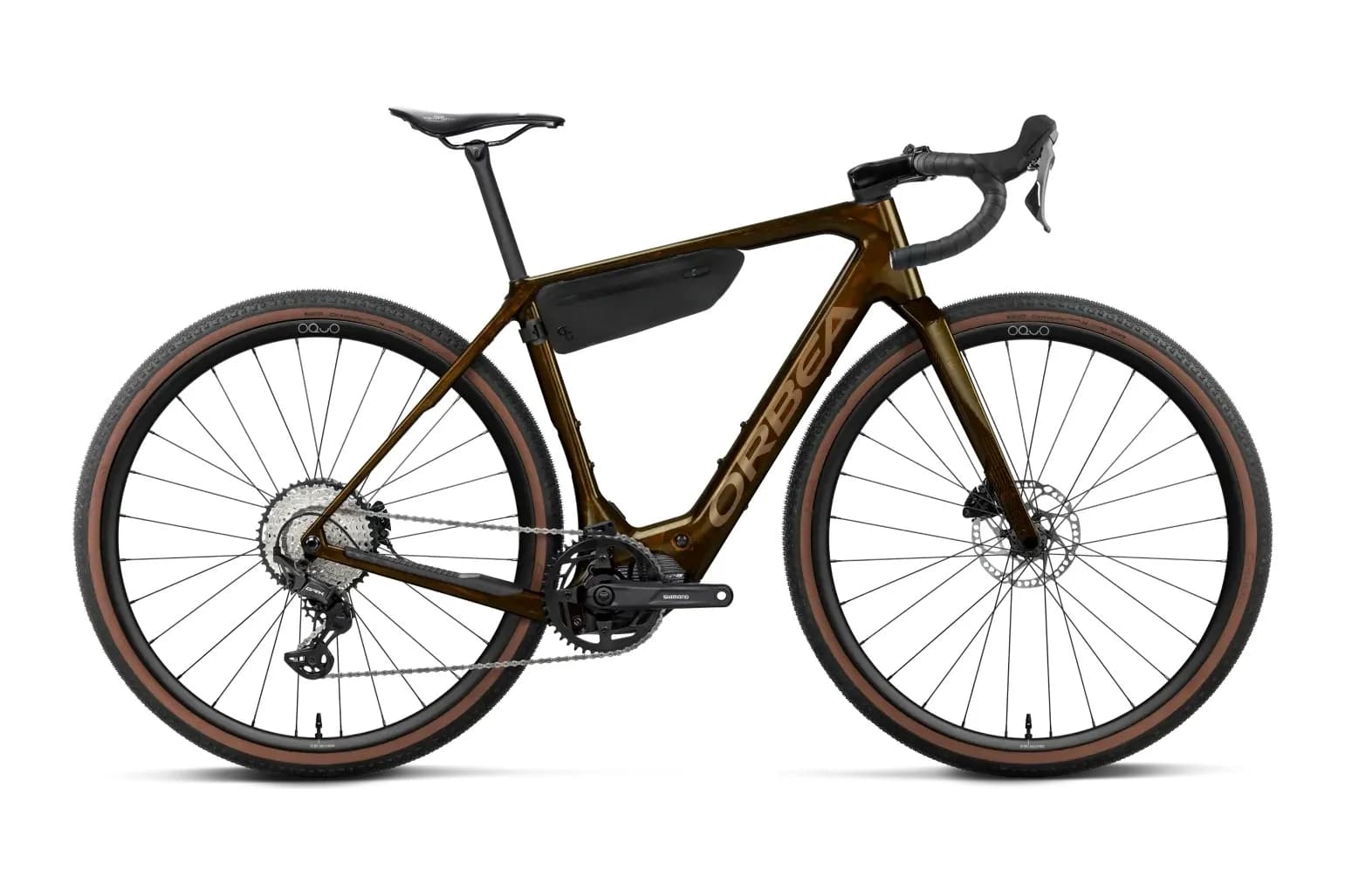 Orbea Denna M30 e-gravel bike rental Tenerife – Caramel, size L
