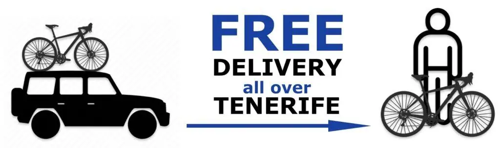 Bicycle on top of a car with bike rack, promoting easy bike transport services.